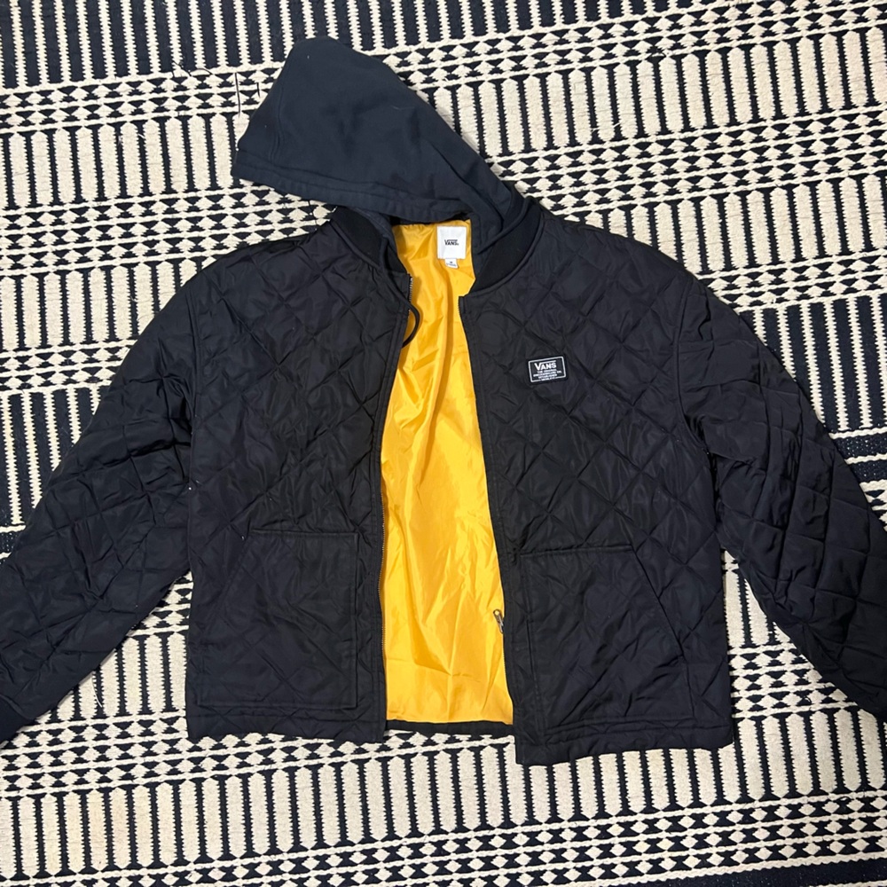 Vans Black Jacket with Yellow Interior